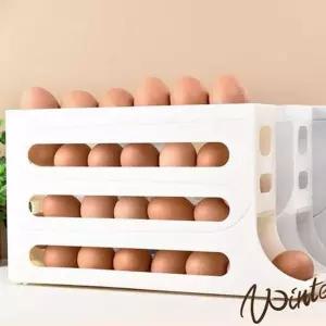 슬라이딩 계란 보관함 자동 계란 수납함 가정용 3단 주방 정리