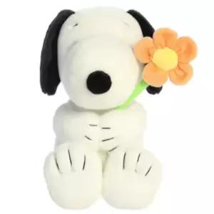 오로라 아기 봉제 인형 애착 선물 꽃을 든 스누피 BNA