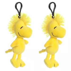 오로라 피너츠 스누피 홀더 키링 인형 우드스톡 X2개 BNA