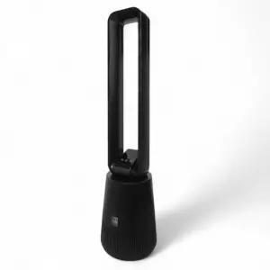 리모컨선풍기 타워형 날개 없는 리모컨 저소음 회전 선풍기 공기청