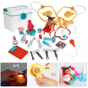 어린이집 아기 청진기 주사기 병원놀이 장난감 조카선물 의사놀이 유치원교구