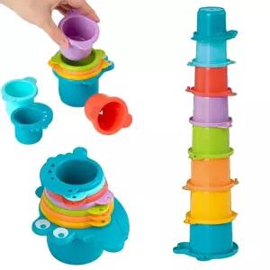 3살 두돌아기 귀여운 악어 컵쌓기 모래놀이 장난감 쌓기컵 추천 컵놀이