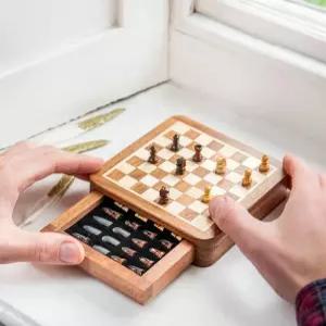 휴대용 체스판 미니 보드게임 체스 친목 미니어쳐 장기 술게임