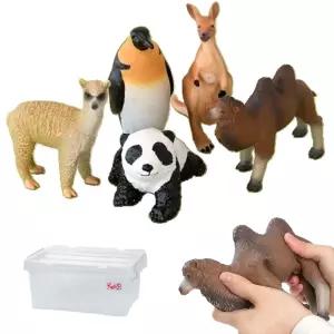 어린이집교구 펭귄 판다 동물피규어 모형 5p 장난감 모형장난감 정밀