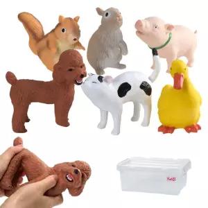 아기교구 강아지 고양이 반려동물 피규어 6p 장난감 애니몰 미니모형