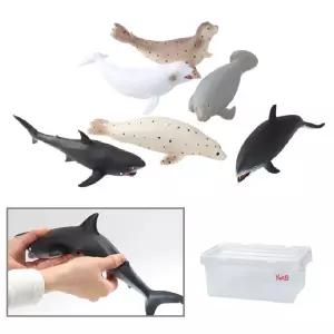 어린이집 유아교구 바다동물 6p 피규어 모형 장난감 해양동물 정밀