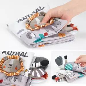 8개월 9개월 촉감놀이 아기 꼬리 헝겊책 장난감 촉감책 돌아기촉감책