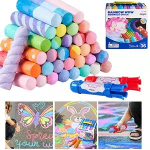 어린이집 유아 바깥놀이 워셔블 대형 야외 바닥 분필 유아용분필 추천