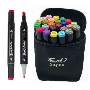 [셀러에이드]컬러 마커펜 24색 유성 페인트 마카 펜 DD-12207 랍슨유통