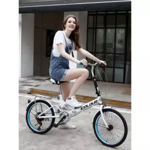 접이식 자전거 20인치 초경량 휴대용 기어 변속 여성
