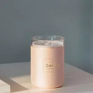 위플 양초 캔들모양 USB 미니 가습기 무드등 핑크등 책상