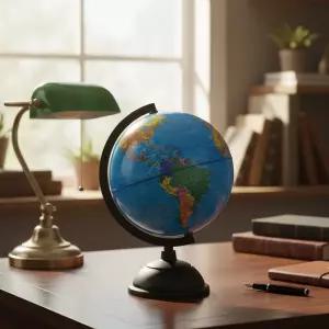 지구본 테이블 스탠드 소형 세계지도 모형