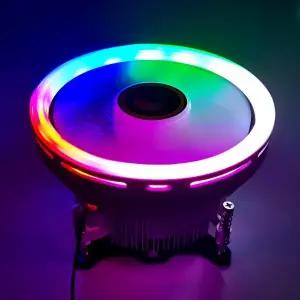 CPU 쿨러 RGB 120mm i3 i5 i7 CPU 방열판 인텔 LGA 1156 1150 1151 1155 3 핀 쿨링 선풍기 PC 저소음 115X