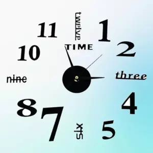 카페 디자인 벽시계 무소음 벽면 시침핀 DIY 사무실