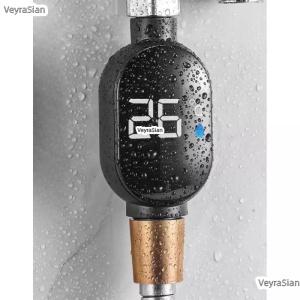 샤워led온도계 스마트 방수 샤워기 온도 디스플레이 온도표시 필터 샤워기 욕실용