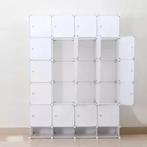 의류 화이트 선반 조립식 심플리 옷장 옷수납함 수납장