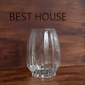 유리화분 화병 수반 BH1176 10x19cm미니 글라스 크리스탈 투명꽃병 인테리어