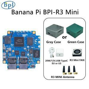 바나나 파이 BPI-R3 미니 라우터 보드 세트 케이스 안테나 MediaTek MT7986 ARM A53 2G DDR 8G eMMC Openwr