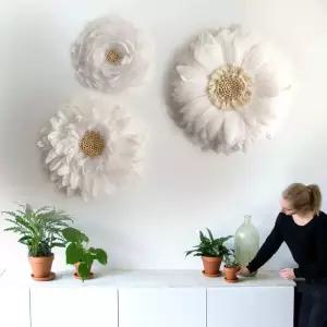 깃털 벽 북유럽 장식 행잉레더스트랩