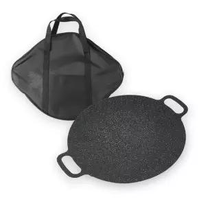 그리들 캠핑하우즈 30cm 가방포함 바베큐불판 캠핑그리들팬 고기그리들팬 코팅