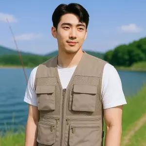 조끼 XL 초경량 아웃도어 등산조끼 메쉬 낚시조끼 레저 여름작업조끼