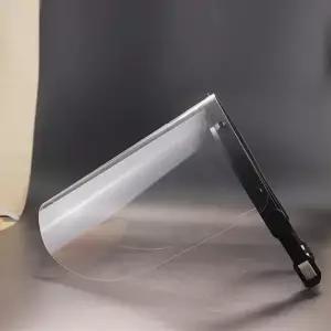 조정 가능한 회전 플라스틱 렌즈 프레임 오토바이 열 얼굴 가리개 라이더용 투명 PET 스크린 보호 마스크