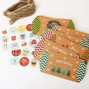성탄절 크라프트 케이스 디저트 간식 포장 상자 세트크리스마스 선물박스 반달