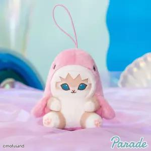 모후샌드 상어냥 마스코트 가방 고리 10cm 핑크키링 홀더 열쇠 냥인형링 냥고리 액세서리