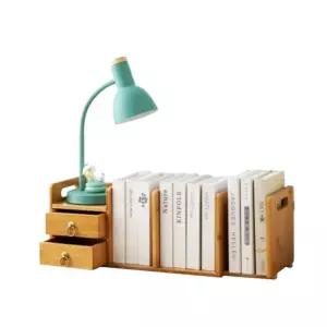 우드책꽂이 탁상 나무 폭조절 1단 책장 책정리대 원목