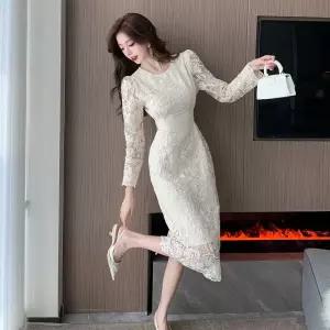 원피스 이너 프렌치 여자원피스 롱스커트 레이스 원템1