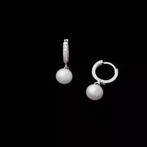 골드핀 귀걸이 진주 드롭 은 담수 실버 여자선물 14K귀걸이 14K