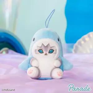 모후샌드 상어냥 마스코트 가방 고리 10cm 블루키링 홀더 열쇠 냥인형링 냥고리 액세서리