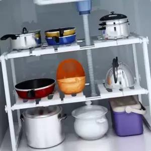 주방거치대 조립형 2단 선반 정리대앵글 틈새 미니 수납 욕실