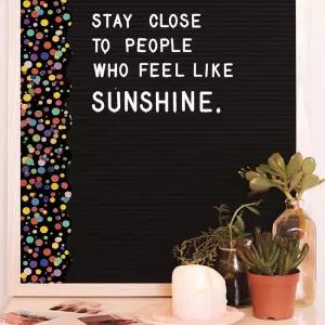 테이프테두리스티커 컬러 땡땡이장식 데코 인테리어 디자인이예쁜 사용이편리한 20대여성 30대 게시판 보드