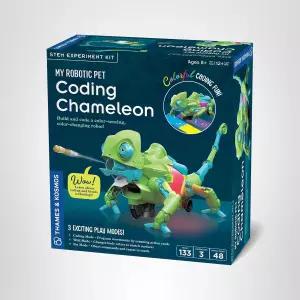 템즈 코스모스 내 로봇 애완동물 카멜레온 STEM 빌딩 및 실험 키트 8세 이상 남녀를 위한 색상 감지 코딩