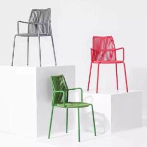 매쉬 의자 테이블 세트 실외 조절 베란다 감성 메쉬체어 인테리어 철재 별장 휴양지 라탄