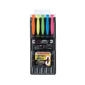 톰보우 Coat 형광펜 양방향펜 5색세트 형광보드마카 형광매직