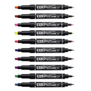 제브라 OPTEX형광펜 양방향펜 1자루 형광펜 형광보드마카 형광매직