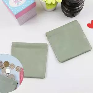 [콩심팥심]원터치 타입 립밤 에어팟 화장품 보관 파우치 그린1P