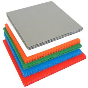 단프라 매트 바닥 재 플라스틱 방지 1x2m 골판지 정전기 10장 PP 보드