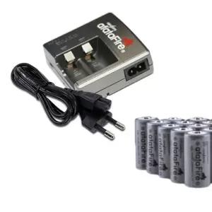 16340배터리 전용 2구 충전기 어댑터포함전지 멀티건 건전지 16340건 16340