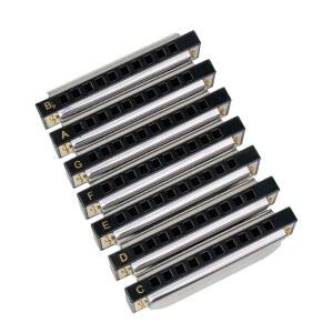 실용적인 키트 온음계 세트 DIY 부품 톰보 취미 하모니카 이와사키솔로하모니카 하프