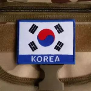 [콩심팥심]캐주얼 국기 스티커 와펜 찍찍이 국기 유니폼 국기 미니 패션소품