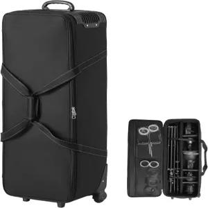 VEVOR 스튜디오 장비 트롤리 케이스 46.46 x 14.57 11.81인치 / 118 37 30cm 롤링 카메라 가방 바퀴 끈이
