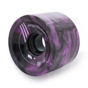 BRAVORD LONGBOARD WHEELS 70MM 78A PU, 크루저 4개 팩 롱보드용 퍼플) 혼합 및 색상 (믹스 -