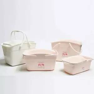 [콩심팥심]욕실정리 바스켓 수납용품 바구니 대형 색상임의배송