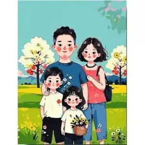 피포페인팅 명화그리기세트 러브하우스 no.04