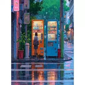 피포페인팅 ZY00107 소녀와 고양이 40x50 DIY명화그리기세트