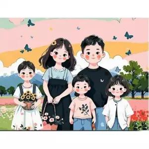 피포페인팅 명화그리기세트 러브하우스 no.01