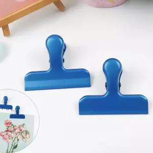 [셀러에이드]인테리어 소품 빈티지 종이 문서 사진 집게 블루 1P